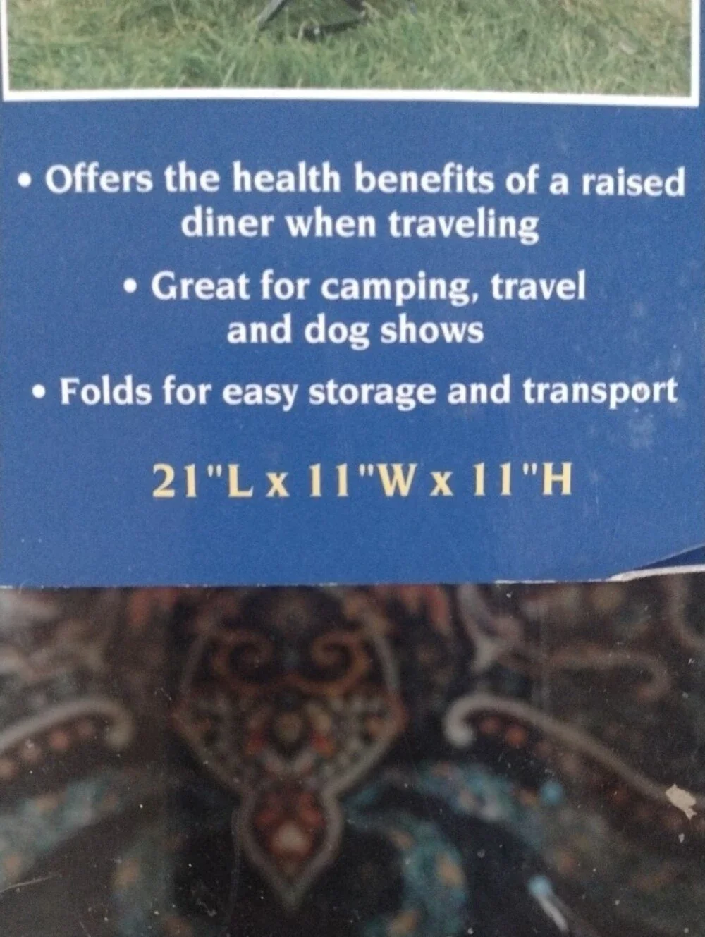 Canine Travel Diner - Blue - Guardian Gear